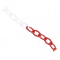 CADENA DE PLÁSTICO ROJA Y BLANCA