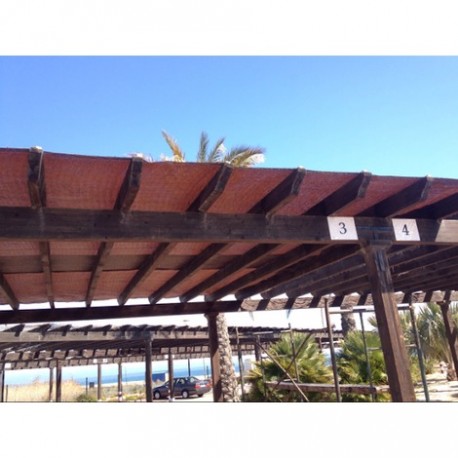 MALLA DE SOMBREO RATCHER MARRON ( ROLLOS PEQUEÑOS )