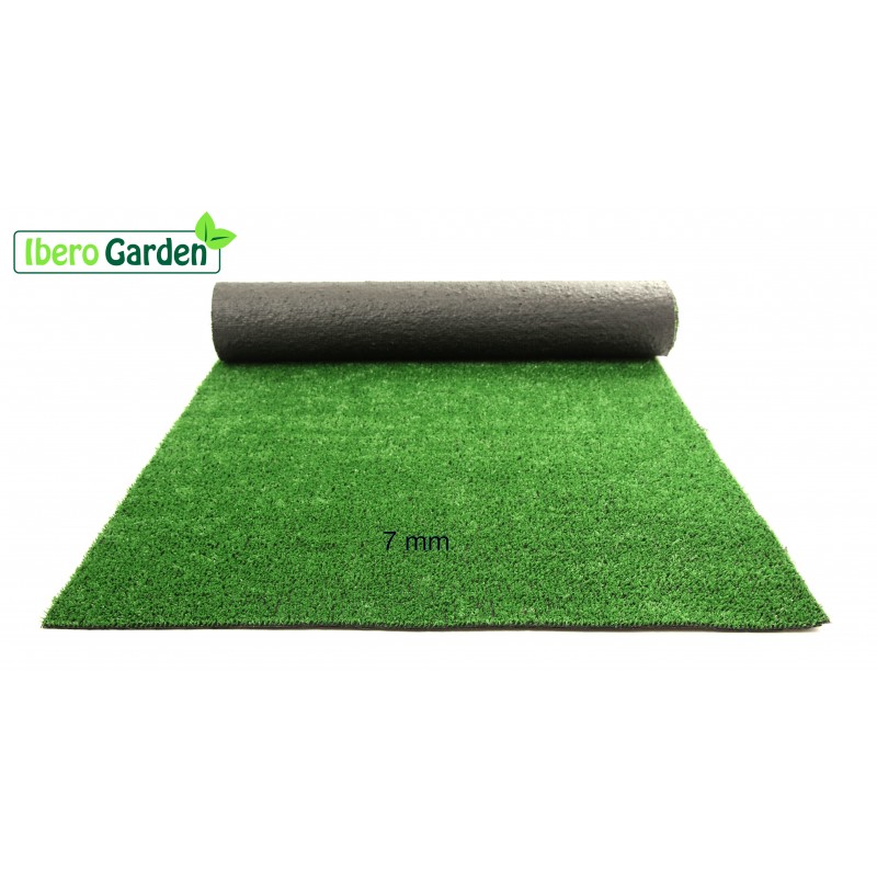 Rollo de césped artificial Grass 1x5 m y 6 mm de altura de fibras