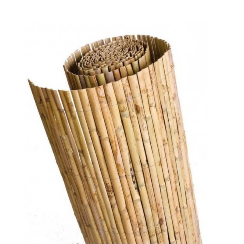 Medias cañas de bambú natural cortadas - Agricheap