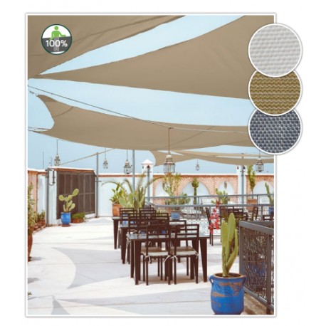 TOLDOS DE VELA DE POLIESTER CUADRADOS 165 gr/m²