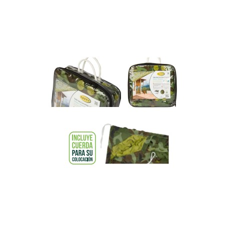 Toldo Vela Camuflaje Reversible Militar 120 gr/m²