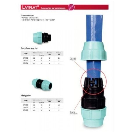 Rollo de Manguera para Riegos LayFlat