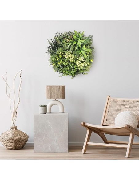 BONERVA Jardín Vertical Seychelles. Planta Artificial para decoración de Pared en Interior y terrazas