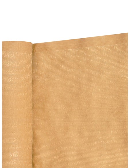 malla de sombra y ocultacion para jardin crema