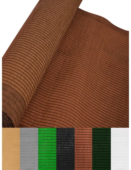 tela marron para jardin