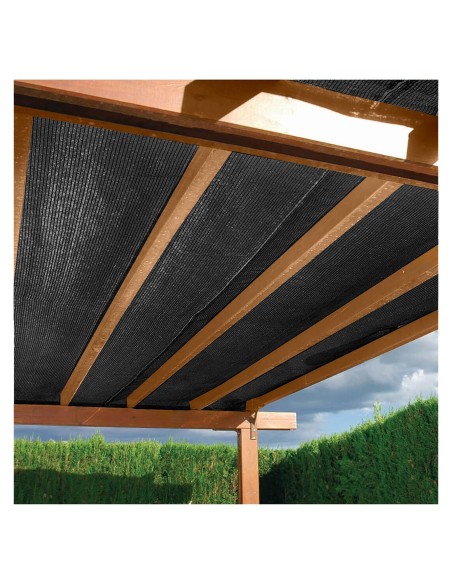 tela marron para jardin
