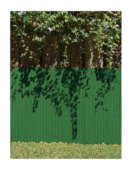 cañizo de pvc verde para decoracion de jardin