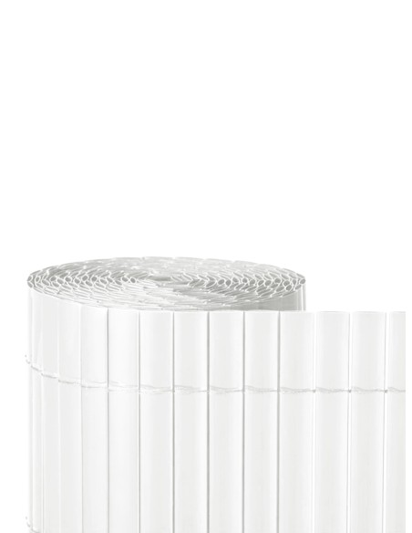 cañizo de pvc blanco  para decoracion de jardin