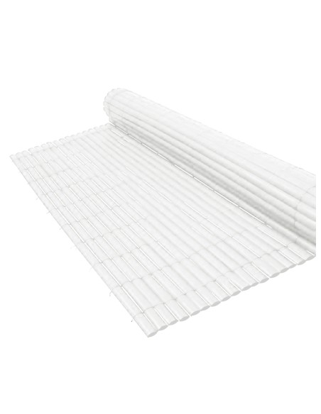 cañizo de pvc blanco  para decoracion de jardin