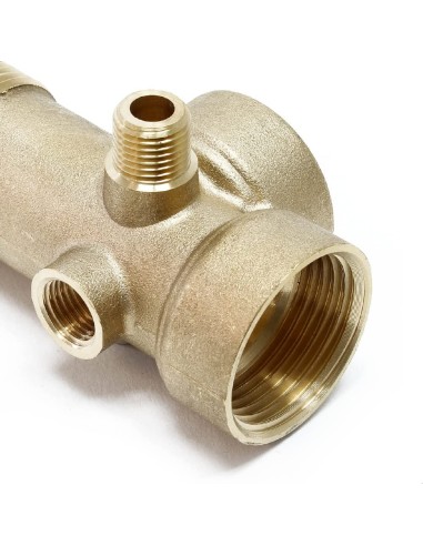 1. Construcción en latón según UNE-EN 12165. 2. Extremos roscados gas