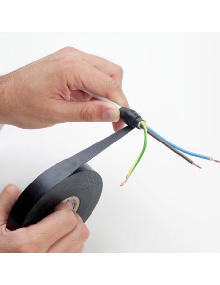 Cinta adhesiva autovulcanizable para exteriores de 19 mm x 9 m de colo