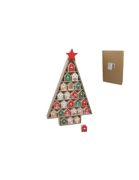 Calendario de Adviento Árbol con Casitas | Diseño Navideño