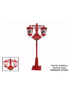 Farola Musical con 2 Faroles y 66 Luces LED – Navidad 2