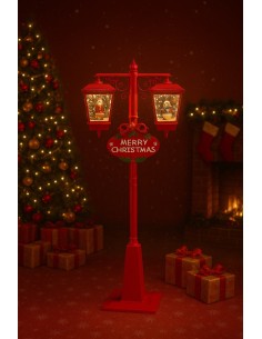 Farola Musical con 2 Faroles y 66 Luces LED – Navidad