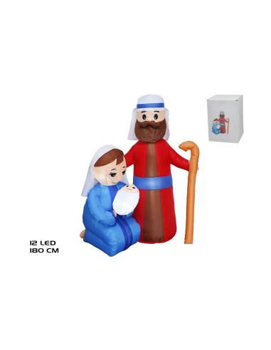 Hinchable Nacimiento 180 cm con 12 LEDs RUI – Decoración Navideña