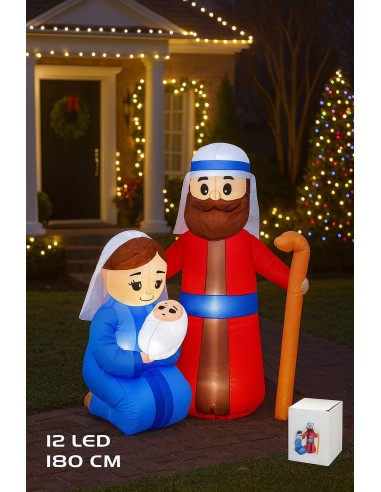 Hinchable Nacimiento 180 cm con 12 LEDs RUI – Decoración Navideña