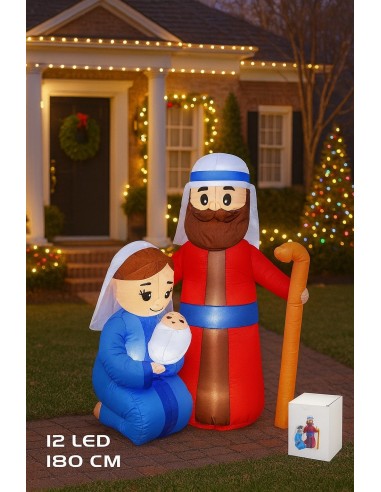 Hinchable Nacimiento 180 cm con 12 LEDs RUI – Decoración Navideña