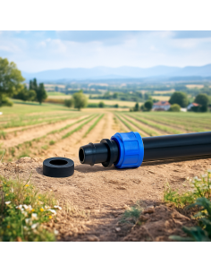 TOMA PVC CON JUNTA A CINTA HASTA 0.45 MM , CON ANILLA 2