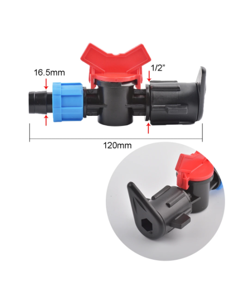 Válvula LayFlat a cinta con anillas | Control de riego