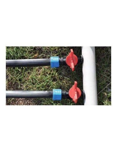 Válvula tubo 16 a cinta con anillas | Riego por goteo