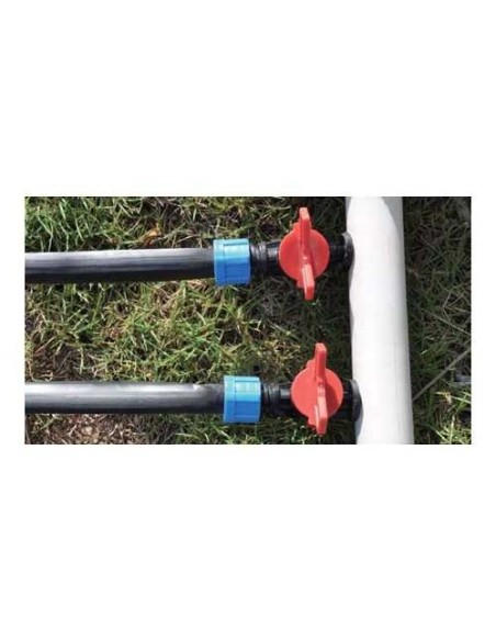 Válvula tubo 16 a cinta con anillas | Riego por goteo