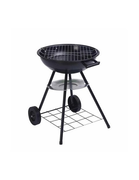 Barbacoa de Carbón Dakota 45 cm | Portátil, con Tapa y Ruedas | Estilo