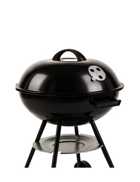 Barbacoa de Carbón Dakota 45 cm | Portátil, con Tapa y Ruedas | Estilo