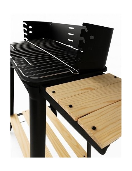 Barbacoa de Carbón Arizona | Parrilla Cromada 50×30 cm,